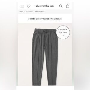 Abercrombie Kids Comfy Dressy Taper Sweatpants